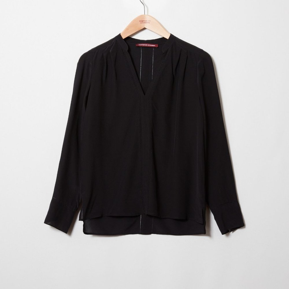 Comptoir des Cotonniers | Cream | Silk Blouse | Size 36 | Small | NWT